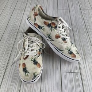 Vans Women's Pineapple Sneakers Atwood Low Canvas Lace Up‎ Tropical Casual Sz 8